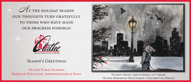 photo of the district's holiday card photo of the district's holiday card
